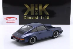 Porsche 911 Carrera Coupe Baujahr 1983 dunkelblau metallic 1:18 KK-Scale