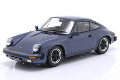 Porsche 911 Carrera Coupe Baujahr 1983 dunkelblau metallic 1:18 KK-Scale