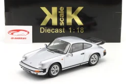 Porsche 911 Carrera Coupe 3.2 1988 250.000 mit Heckspoiler 1:18 KK-Scale