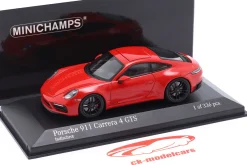 Porsche 911 (992) Carrera 4 GTS 2021 indischrot 1:43 Minichamps
