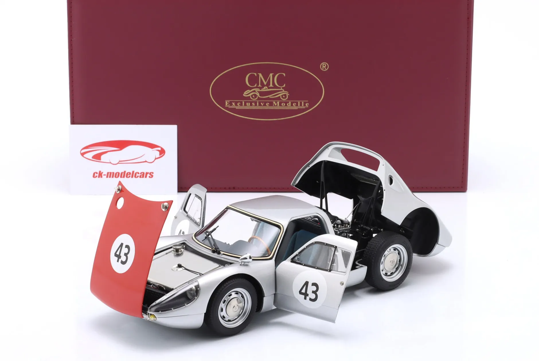 Porsche 904 Carrera GTS #43 500km Spa 1964 Leon Dernier 1:18 CMC