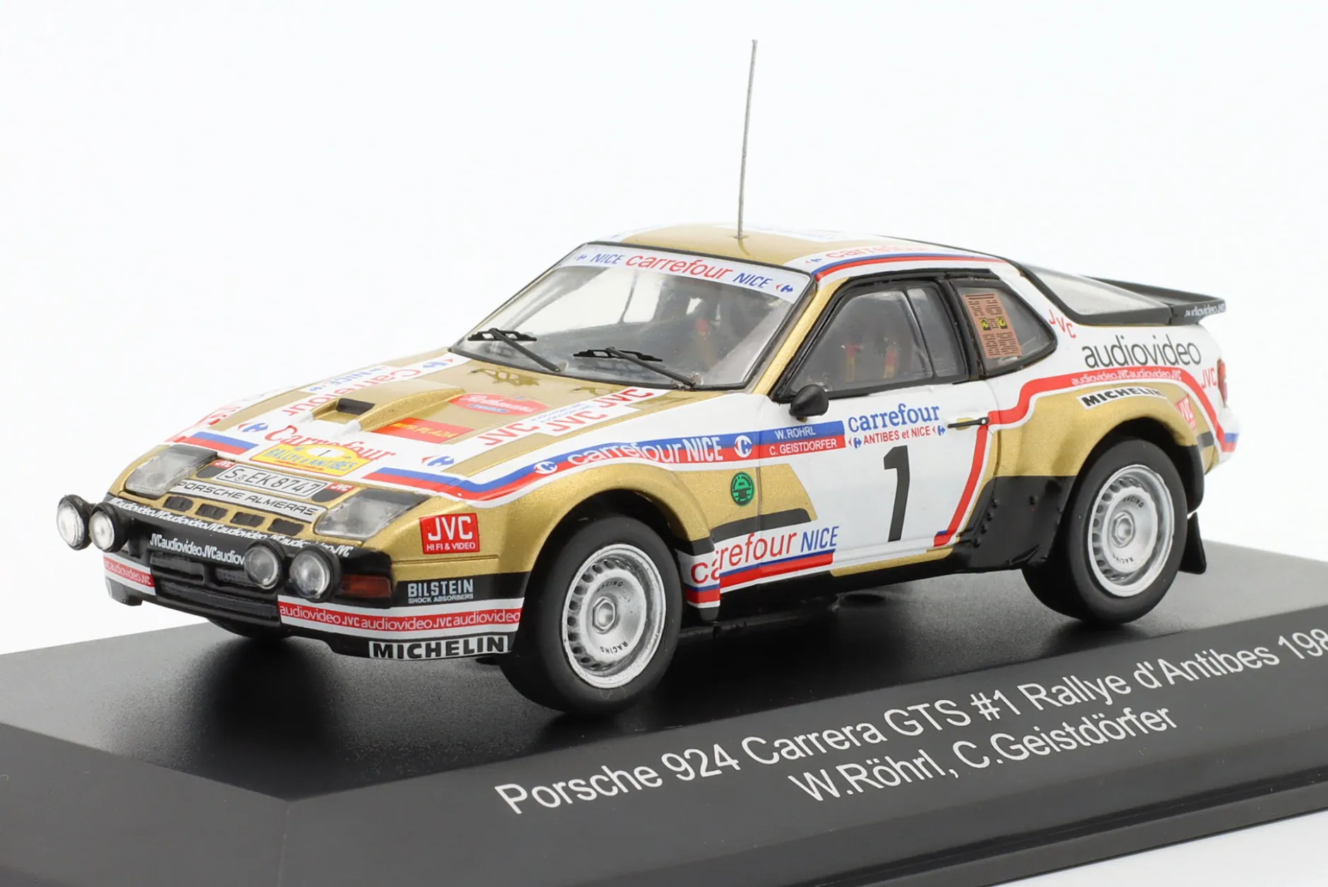 Porsche 924 Carrera GTS #1 Rallye d'Antibes 1981 Röhrl, Geistdörfer 1:43 CMR