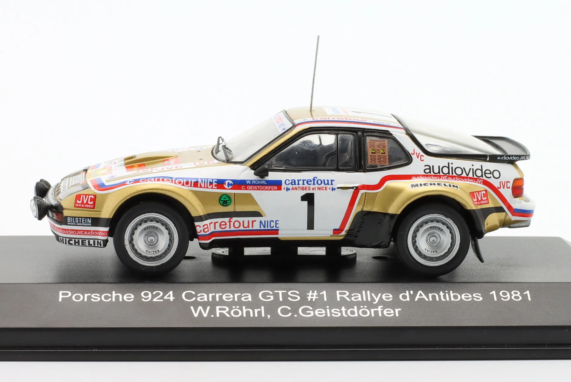 Porsche 924 Carrera GTS #1 Rallye d'Antibes 1981 Röhrl, Geistdörfer 1:43 CMR