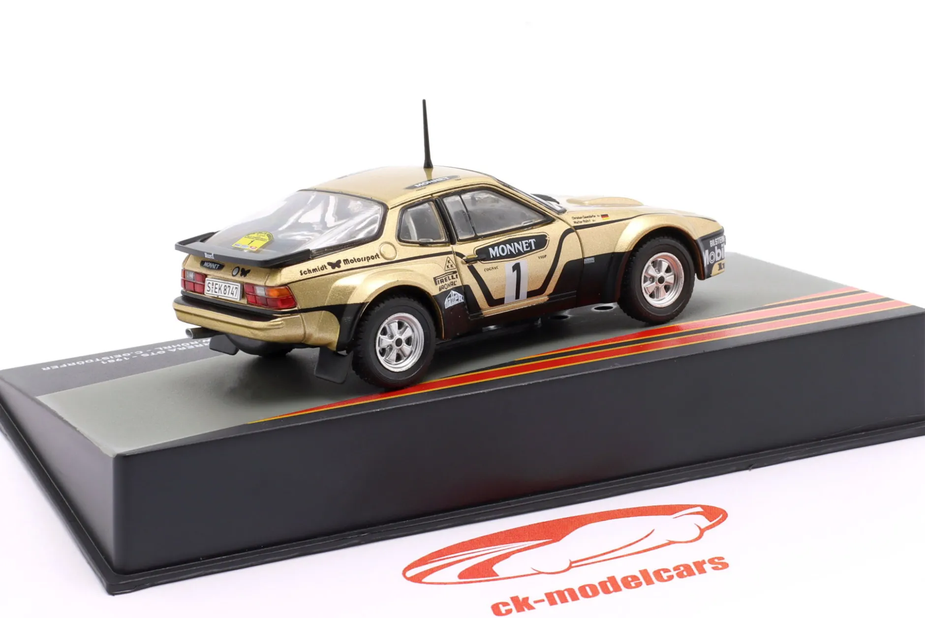 Porsche 924 Carrera GTS #1 Sieger Rallye Hessen 1981 Röhrl, Geistdörfer 1:43 Altaya