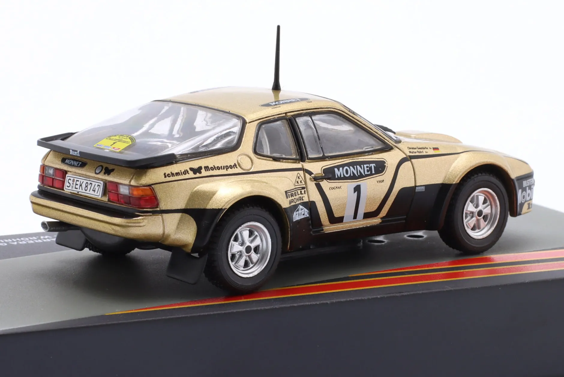 Porsche 924 Carrera GTS #1 Sieger Rallye Hessen 1981 Röhrl, Geistdörfer 1:43 Altaya