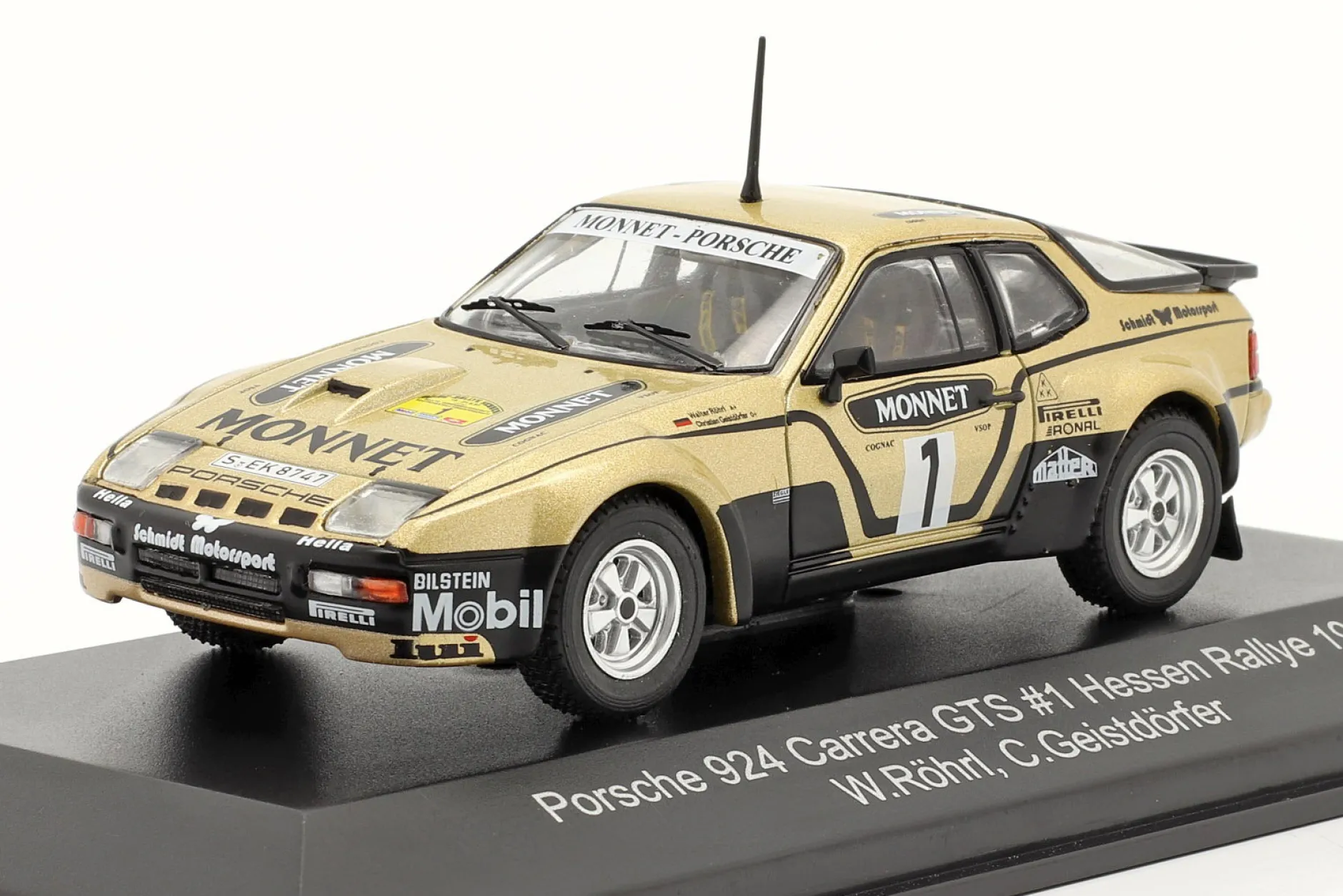 Porsche 924 Carrera GTS #1 Winner Rallye Hessen 1981 Röhrl, Geistdörfer 1:43 CMR