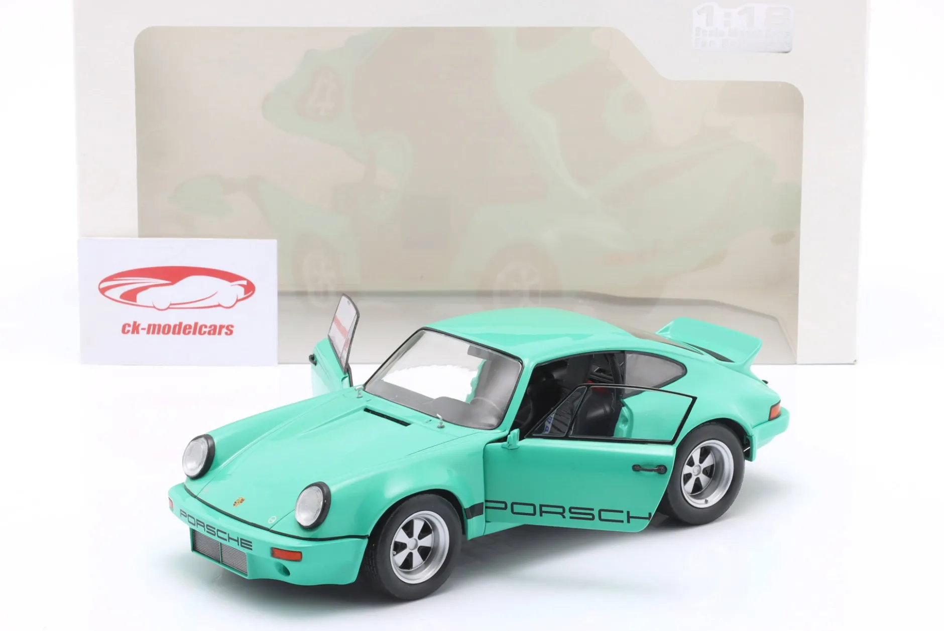 Porsche 911 Carrera 3.0 RSR IROC Baujahr 1974 mintgrün 1:18 Solido
