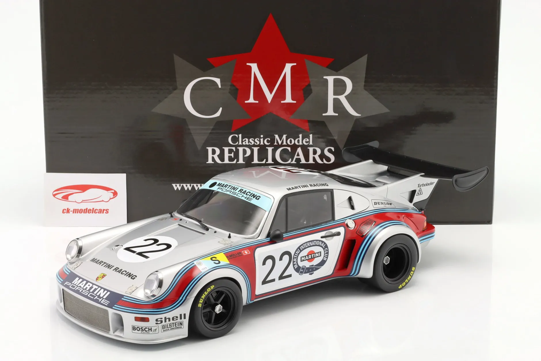 Porsche 911 Carrera RSR 2.1 #22 2nd 24h LeMans 1974 Müller, van Lennep 1:12 CMR
