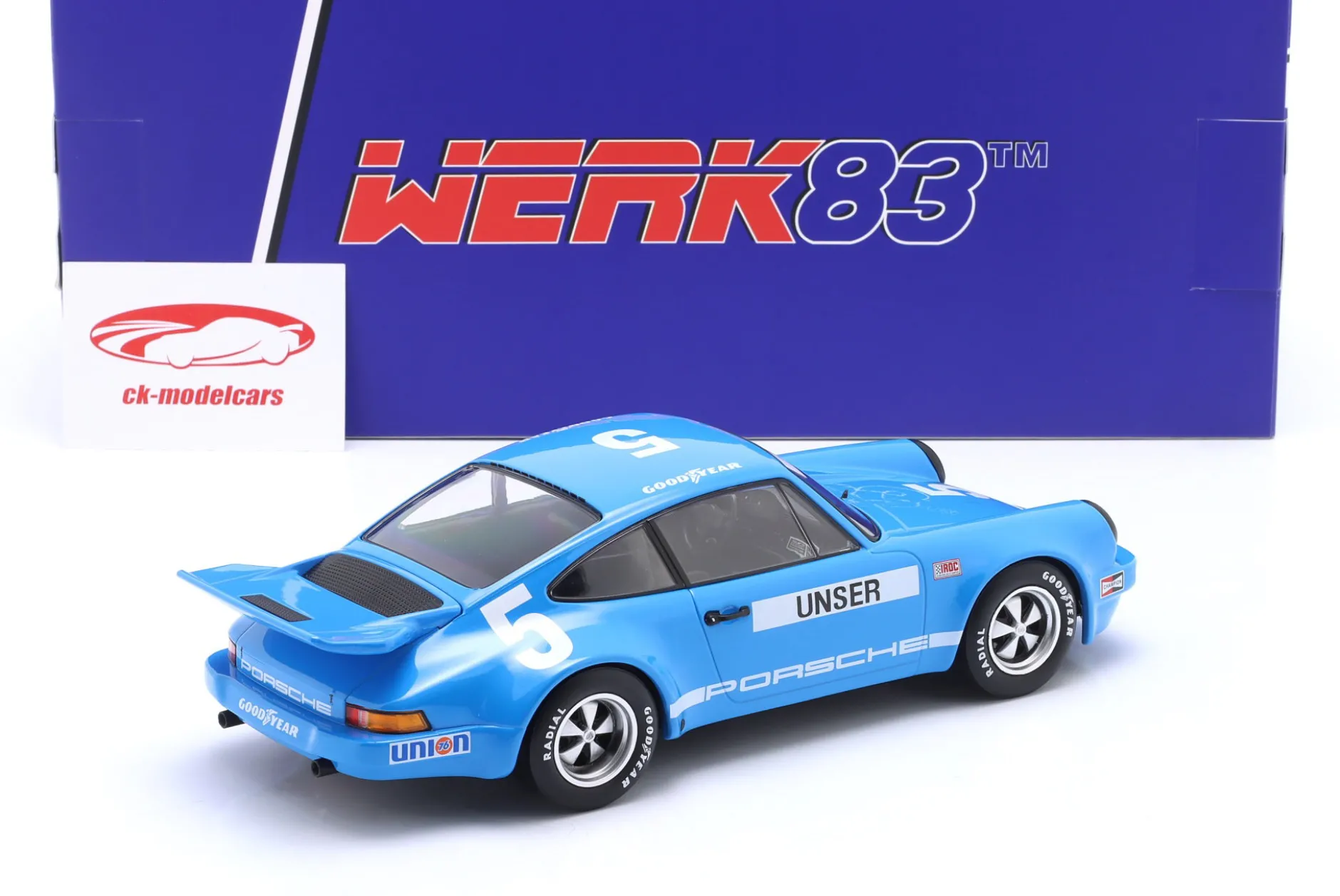 Porsche 911 Carrera 3.0 RSR #5 3rd IROC Daytona 1974 Bobby Unser 1:18 WERK83
