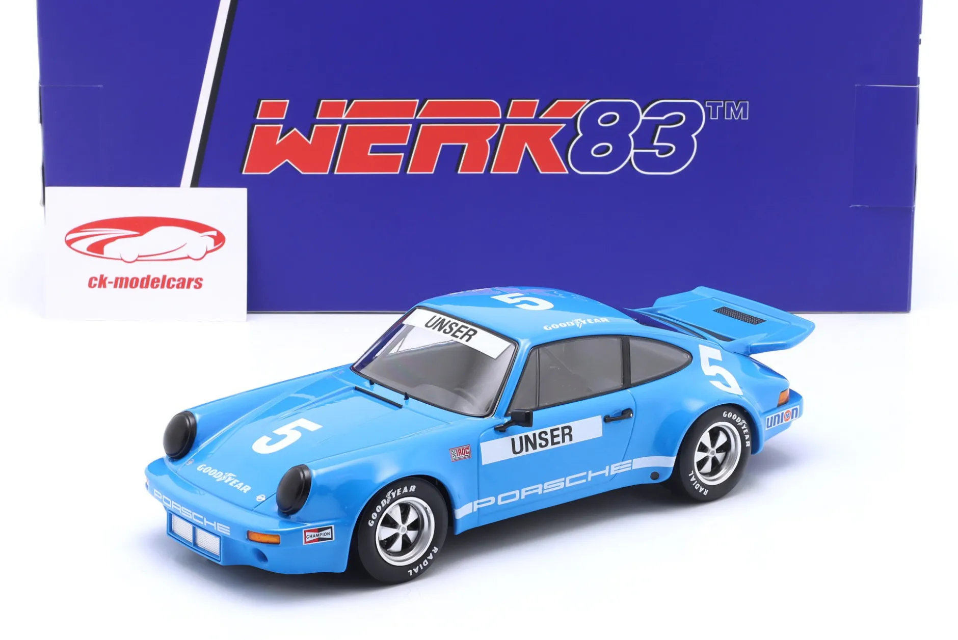 Porsche 911 Carrera 3.0 RSR #5 3rd IROC Daytona 1974 Bobby Unser 1:18 WERK83