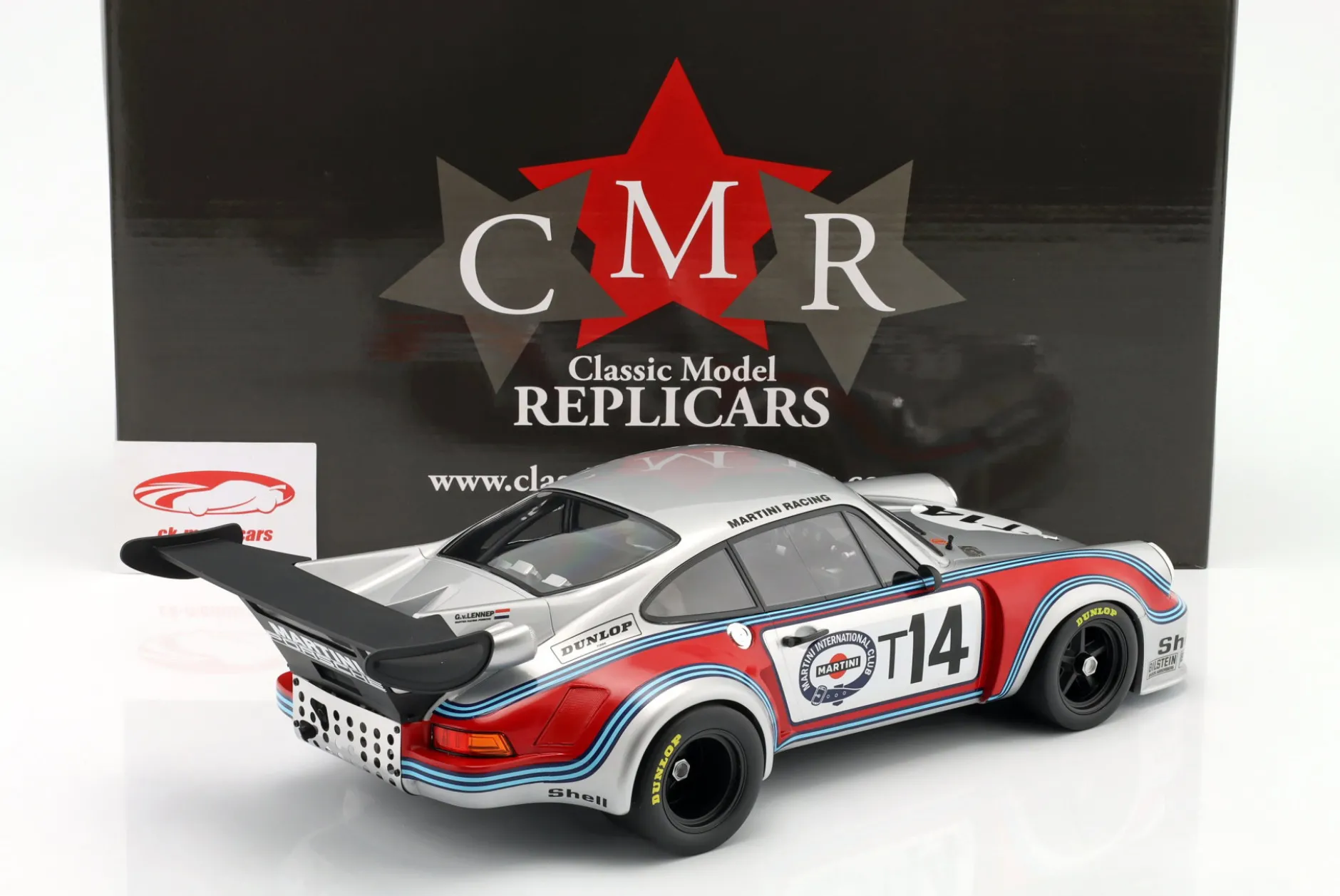Porsche 911 Carrera RSR Turbo #14T Practice 1000km Spa 1974 Martini Racing 1:12 CMR
