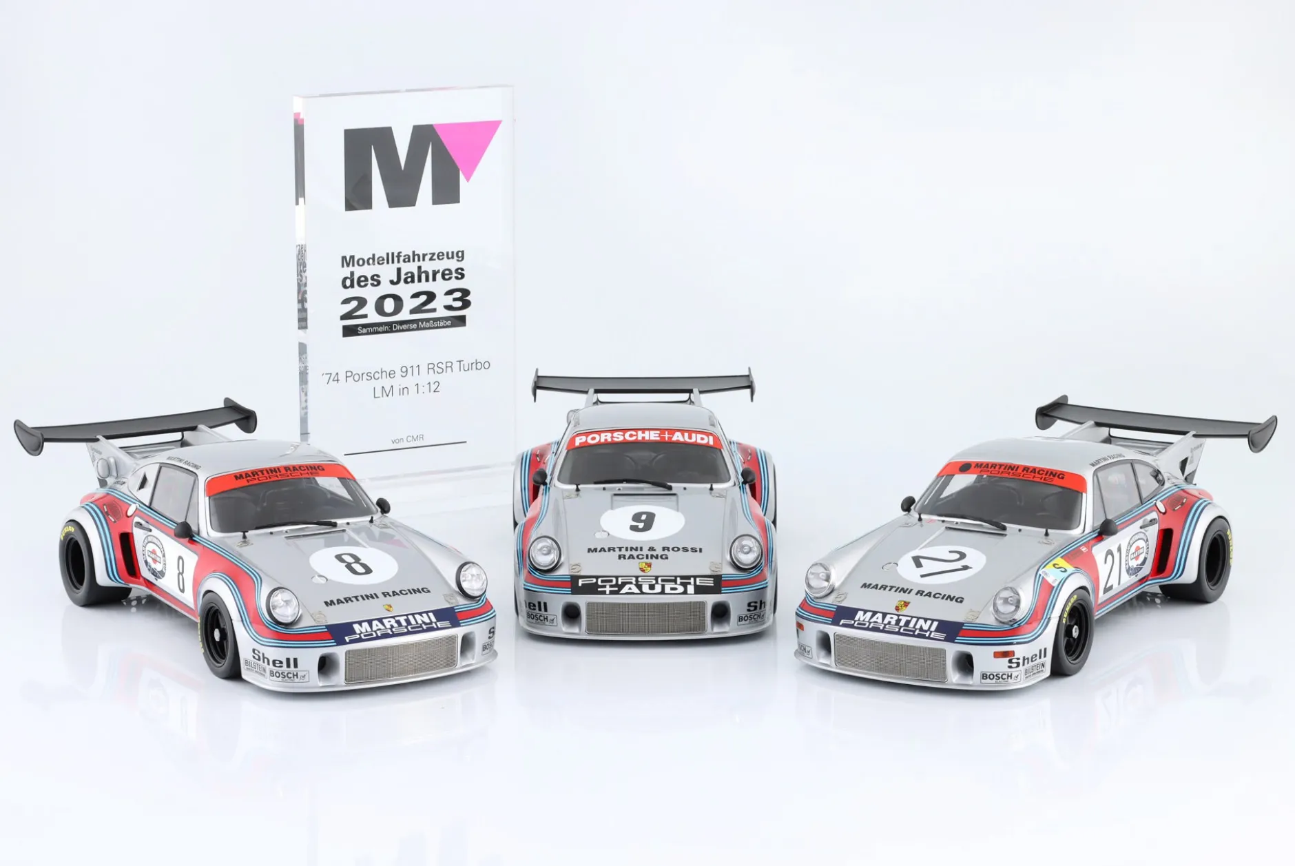 Porsche 911 Carrera RSR Turbo #14T Practice 1000km Spa 1974 Martini Racing 1:12 CMR