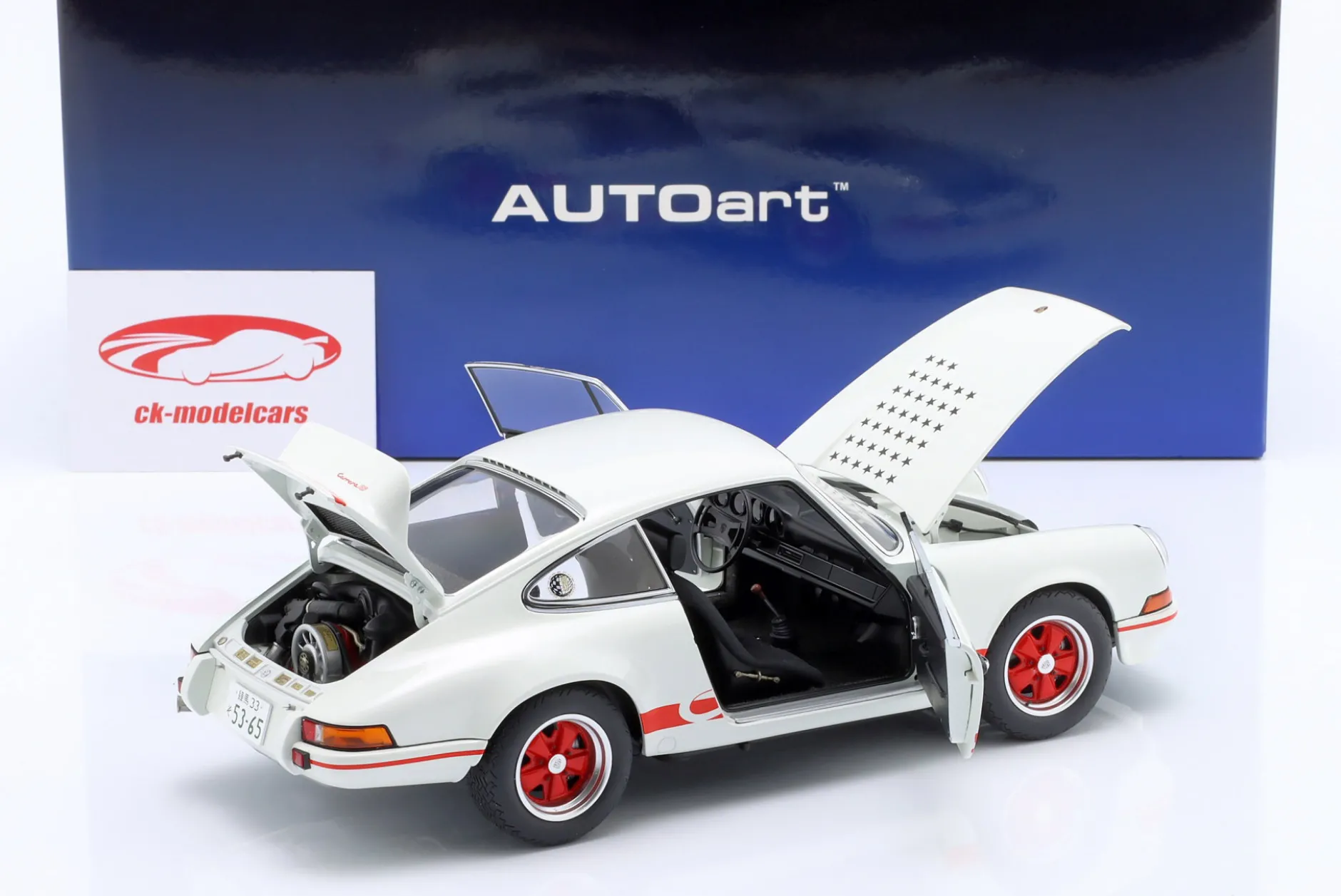 Porsche 911 Carrera 2.7 RS "The Circuit Wolf" weiß / rot 1:18 AUTOart