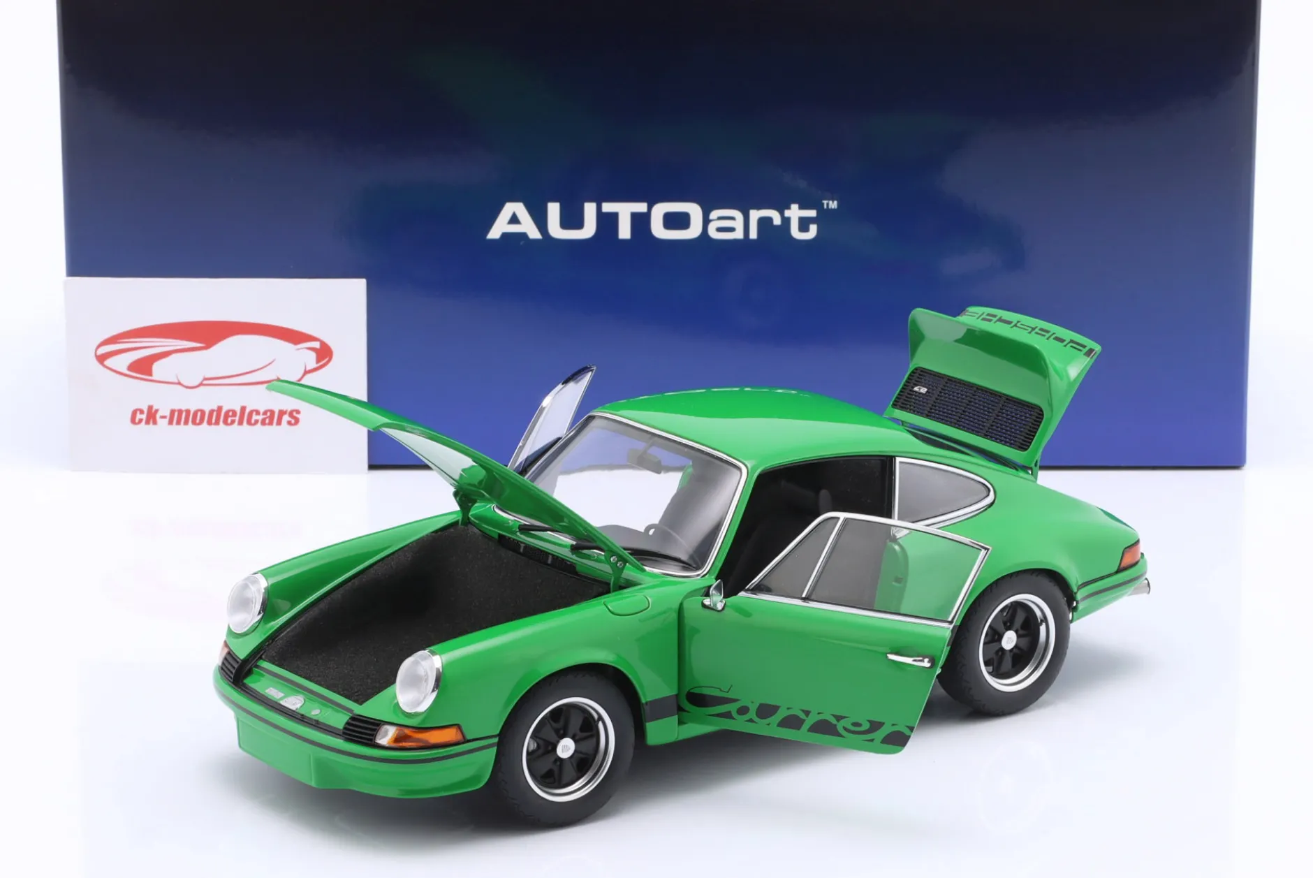 Porsche 911 Carrera 2.7 RS vipergrün / schwarz 1:18 AUTOart