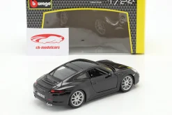Porsche 911 (991) Carrera S Baujahr 2013 schwarz 1:24 Bburago