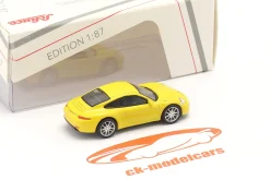 Porsche 911 (991) Carrera S Coupe gelb 1:87 Schuco