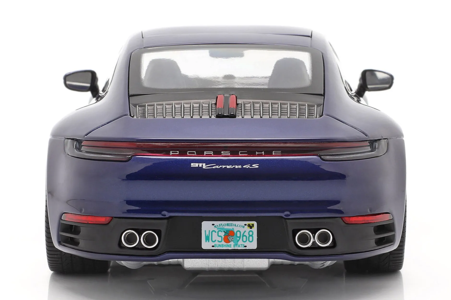 Porsche 911 (992) Carrera 4S 2019 enzianblau metallic Movie Bad Boys for Life 1:18 Minichamps