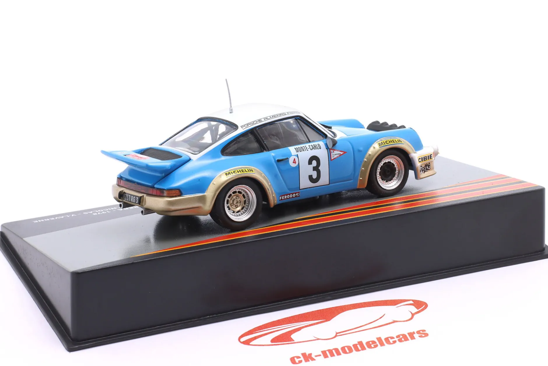 Porsche 911 Carrera #3 Sieger Rallye Monte Carlo 1978 Nicolas, Laverne 1:43 Altaya