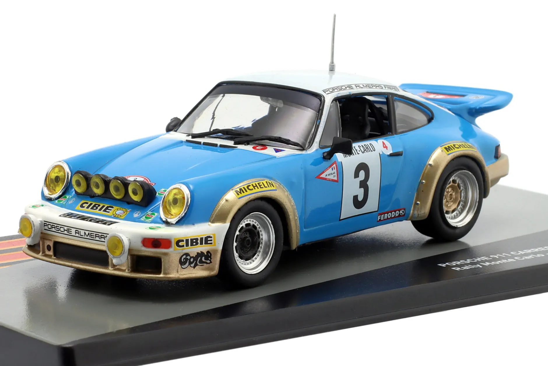Porsche 911 Carrera #3 Sieger Rallye Monte Carlo 1978 Nicolas, Laverne 1:43 Altaya