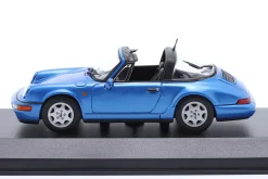 Porsche 911 (964) Carrera 2 Targa Baujahr 1991 blau metallic 1:43 Minichamps