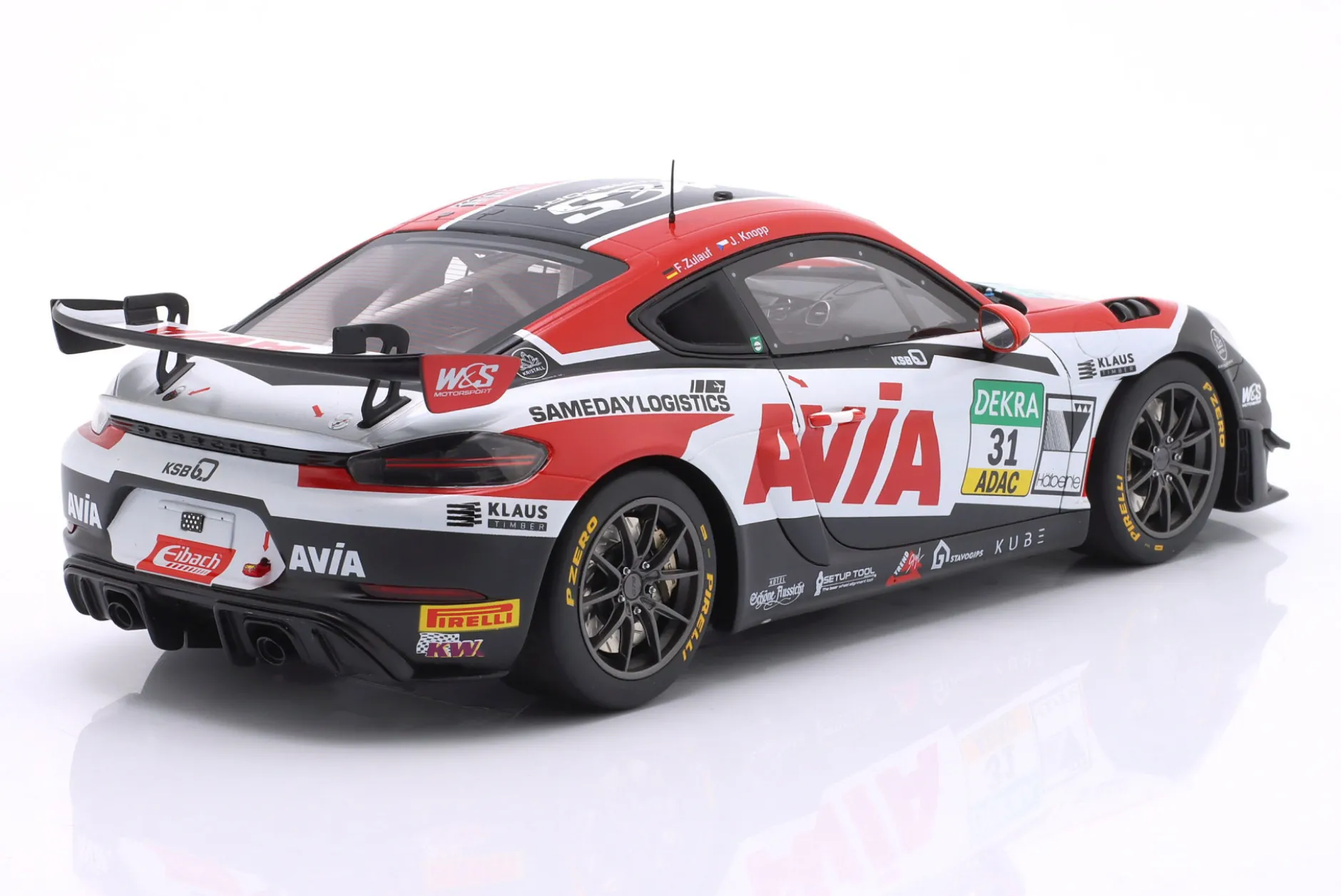 Porsche 718 Cayman GT4 RS CS #31 ADAC GT4 Champion 2024 Knopp, Zulauf 1:18 OttOmobile