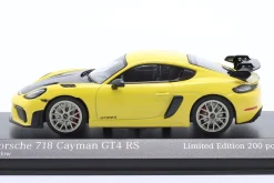 Porsche 718 (982) Cayman GT4 RS 2021 gelb / Neodym-Felgen 1:43 Minichamps