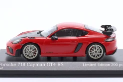 Porsche 718 (982) Cayman GT4 RS 2021 rot / Neodym-Felgen 1:43 Minichamps