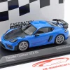 Porsche 718 (982) Cayman GT4 RS 2021 sharkblue / silberne Felgen 1:43 Minichamps