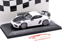 Porsche 718 (982) Cayman GT4 RS 2021 weiß / silberne Felgen 1:43 Minichamps
