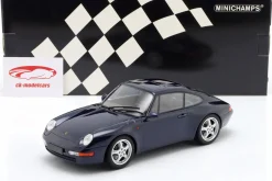 Porsche 911 (993) Coupe Baujahr 1993 irisblau metallic 1:18 Minichamps