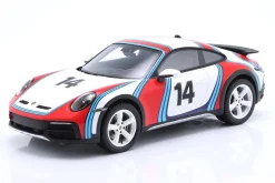 Porsche 911 (992) Dakar #14 Baujahr 2023 Martini Livery 1:18 Spark