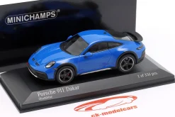Porsche 911 (992) Dakar Baujahr 2022 sharkblue 1:43 Minichamps