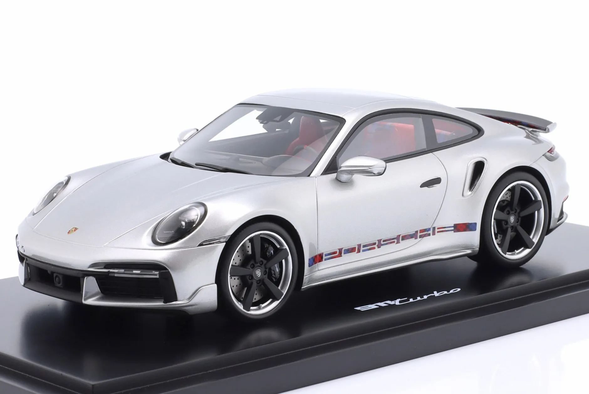 Porsche 911 First Turbo Sonderwunsch Remastered (992) silber 1:18 Spark