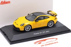 Porsche 911 (992) GT3 Baujahr 2021 gelb 1:43 Schuco