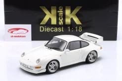 Porsche 911 (993) GT2 Baujahr 1996 Grand Prix weiß / Speedline Felgen 1:18 KK-Scale