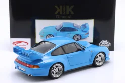 Porsche 911 (993) GT2 Baujahr 1996 hellblau / Speedline Felgen 1:12 KK-Scale