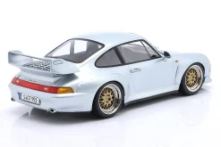 Porsche 911 (993) GT2 Baujahr 1996 polarsilber / BBS Reifen 1:18 KK-Scale