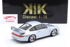 Porsche 911 (993) GT2 Baujahr 1996 polarsilber / Speedline Felgen 1:18 KK-Scale