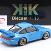 Porsche 911 (993) GT2 Baujahr 1996 Riviera blau / BBS Reifen 1:18 KK-Scale