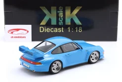 Porsche 911 (993) GT2 Baujahr 1996 Riviera blau / Speedline Felgen 1:18 KK-Scale