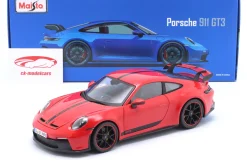 Porsche 911 (992) GT3 Baujahr 2022 rot 1:18 Maisto