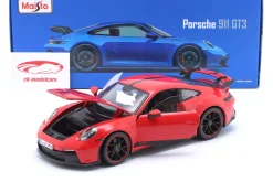Porsche 911 (992) GT3 Baujahr 2022 rot 1:18 Maisto