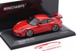 Porsche 911 (991) GT3 Baujahr 2017 rot 1:43 Minichamps