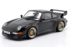 Porsche 911 (993) GT2 Baujahr 1996 schwarz / BBS Felgen 1:18 KK-Scale
