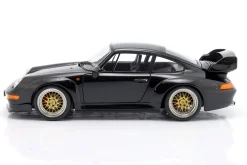 Porsche 911 (993) GT2 Baujahr 1996 schwarz / BBS Felgen 1:12 KK-Scale