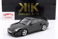 Porsche 911 (996) GT2 Baujahr 2001 schwarz metallic 1:18 KK-Scale