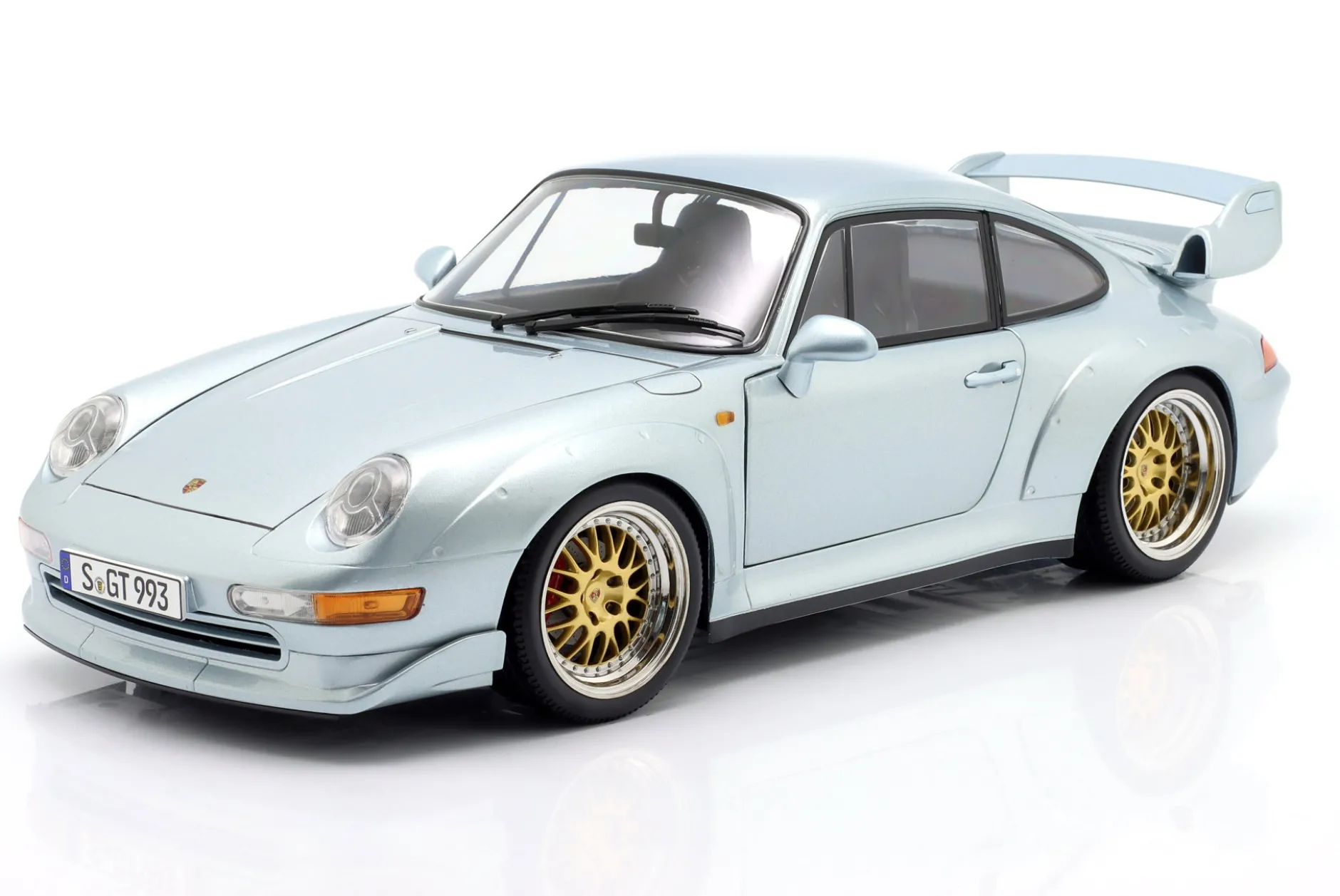 Porsche 911 (993) GT2 Baujahr 1996 silber / BBS Felgen 1:12 KK-Scale