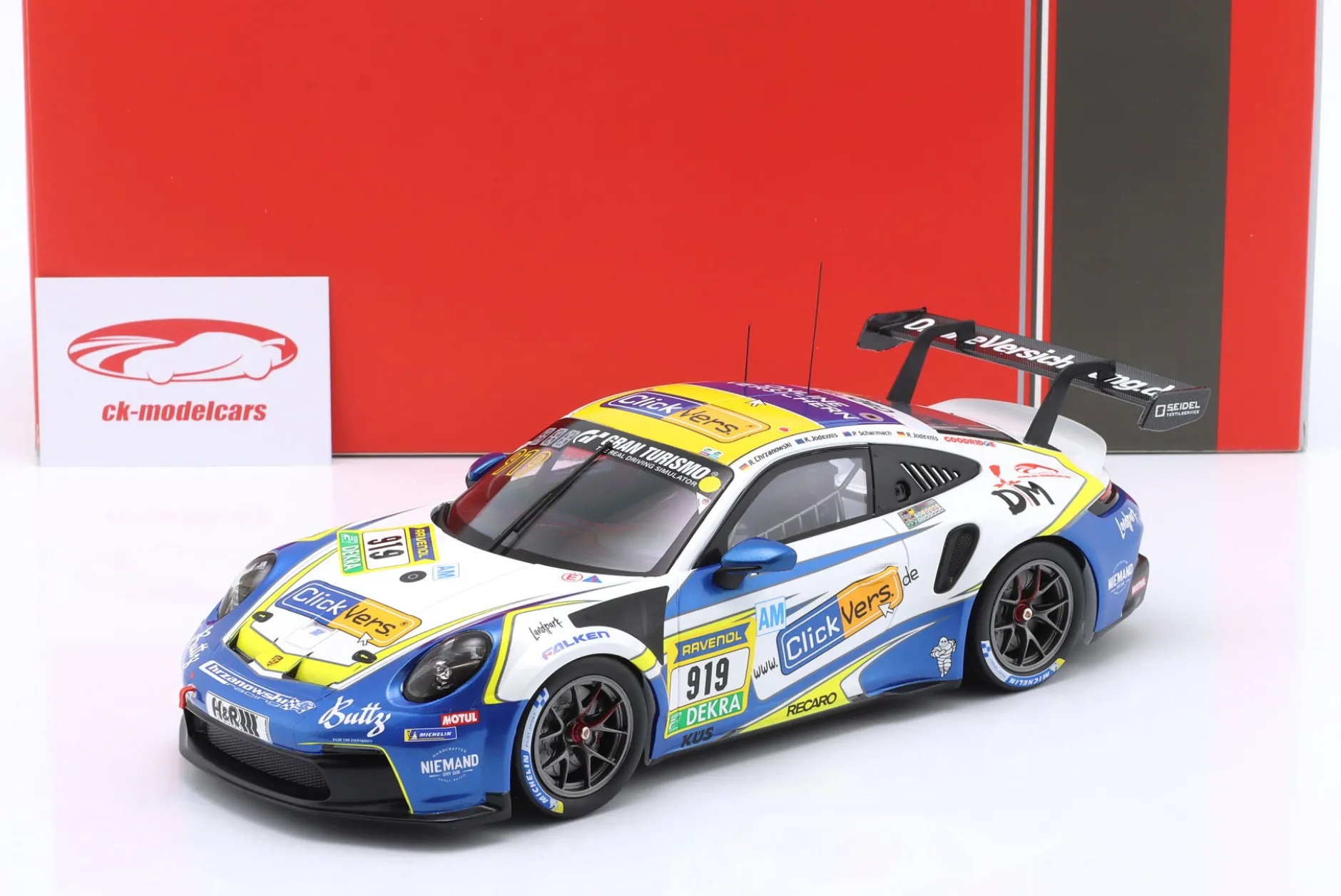 Porsche 911 GT3 Cup #919 24h Nürburgring 2025 Jodexnis, Jodexnis, Chrzanowski, Scharmach 1:18 Ixo