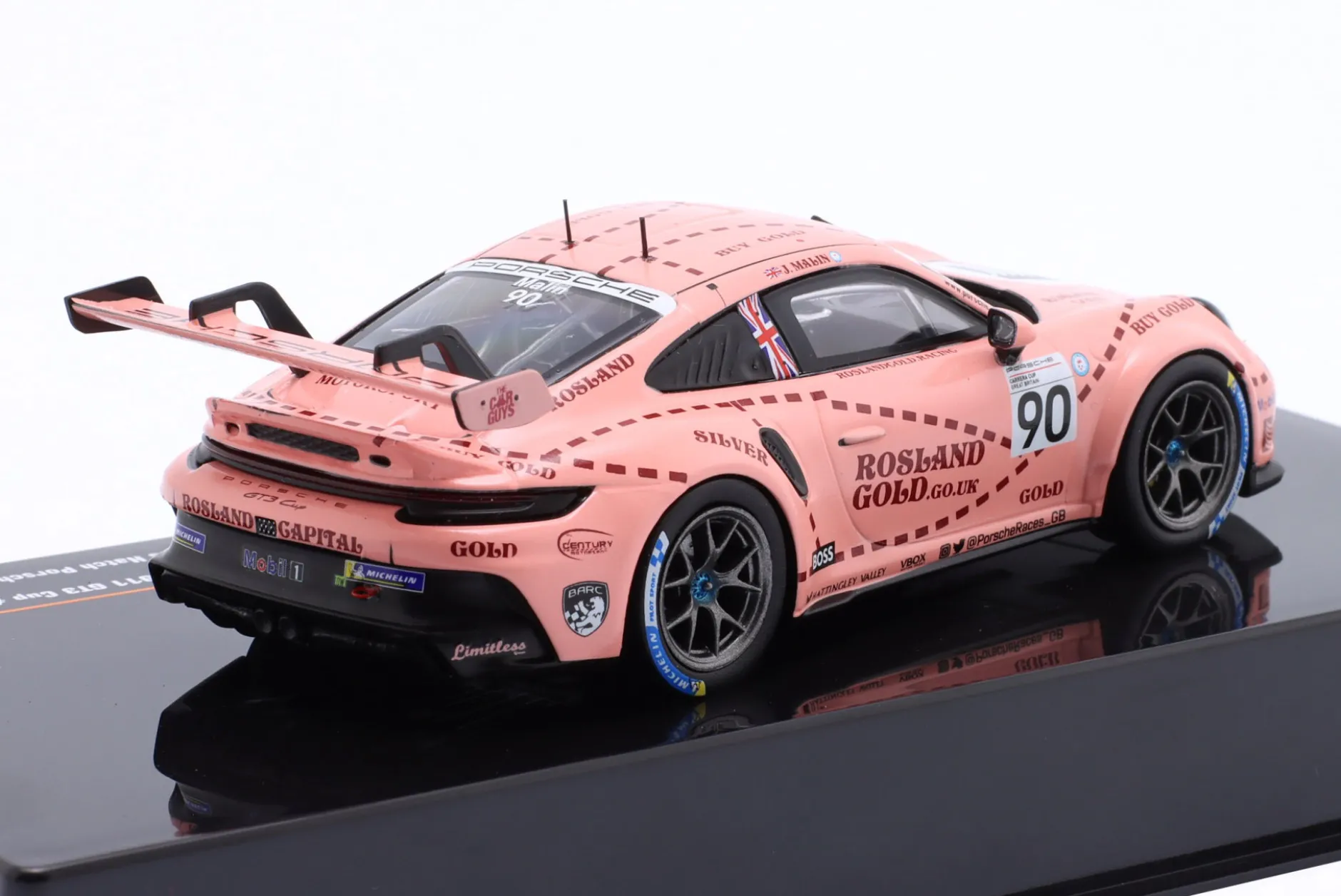 Porsche 911 GT3 Cup #90 2nd Brands Hatch Porsche Carrera Cup GB 2023 Malin 1:43 Ixo