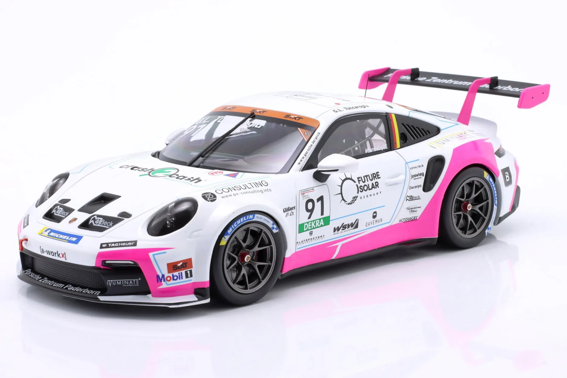 Porsche 911 GT3 Cup #91 Porsche Carrera Cup Deutschland 2025 G. Tüccaroglu 1:18 Ixo